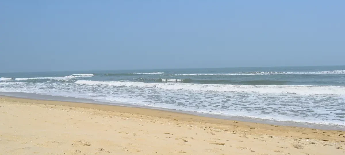 Sandy An Bang Beach and sea near Hoi An