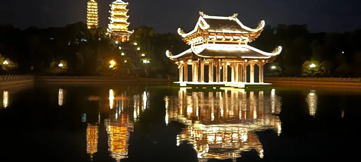 Pagoda halls and tower of the Bai Dinh Pagoda complex, Ninh Binh