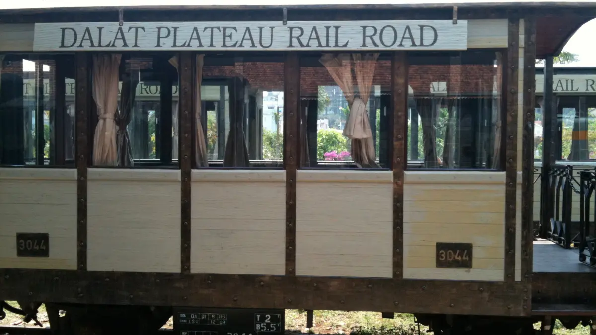 Old Railway Car, Dalat Station Vintage railway car at Dalat Railway Station