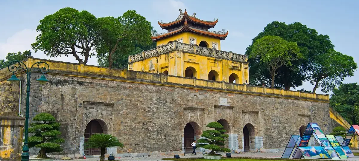 Doan Mon gate of the Imperial Citadel of Thang Long, UNESCO World Heritage Site in Hanoi