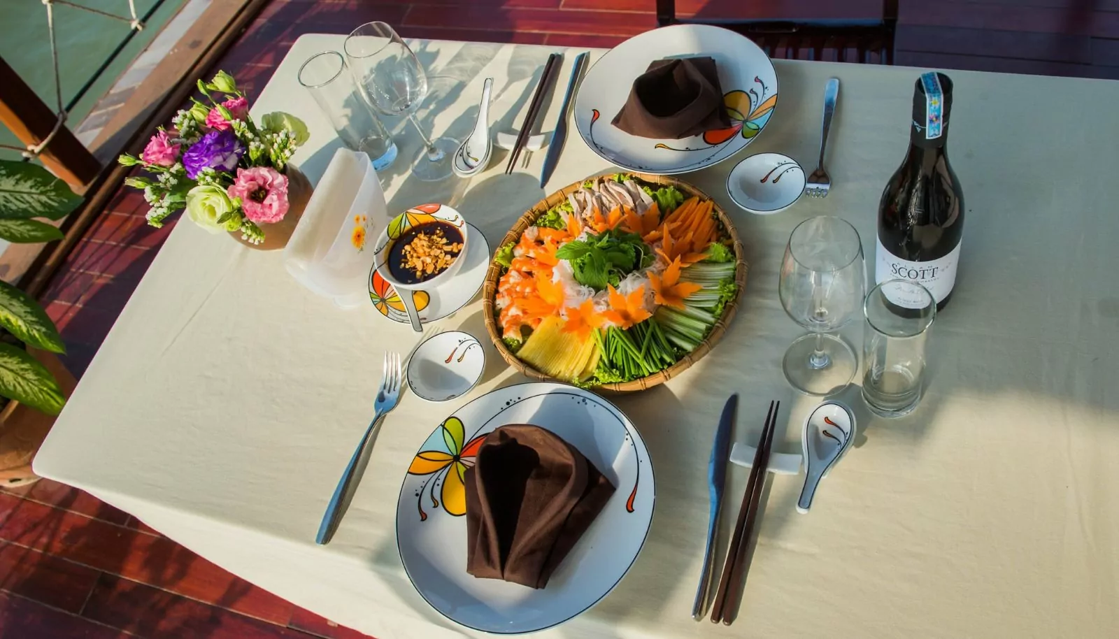 Lunch on board