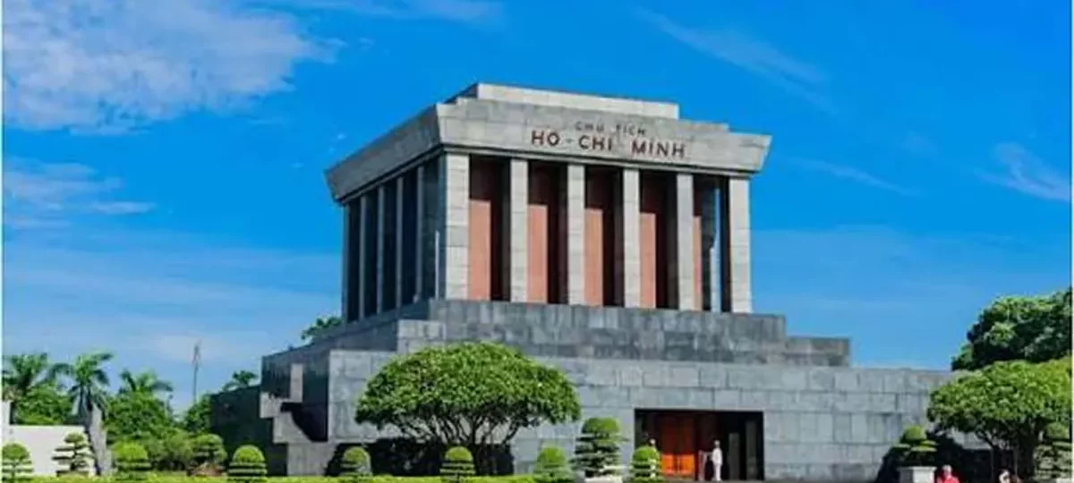 Ho Chi Minh Mausoleum on Ba Dinh Square in Hanoi, Vietnam
