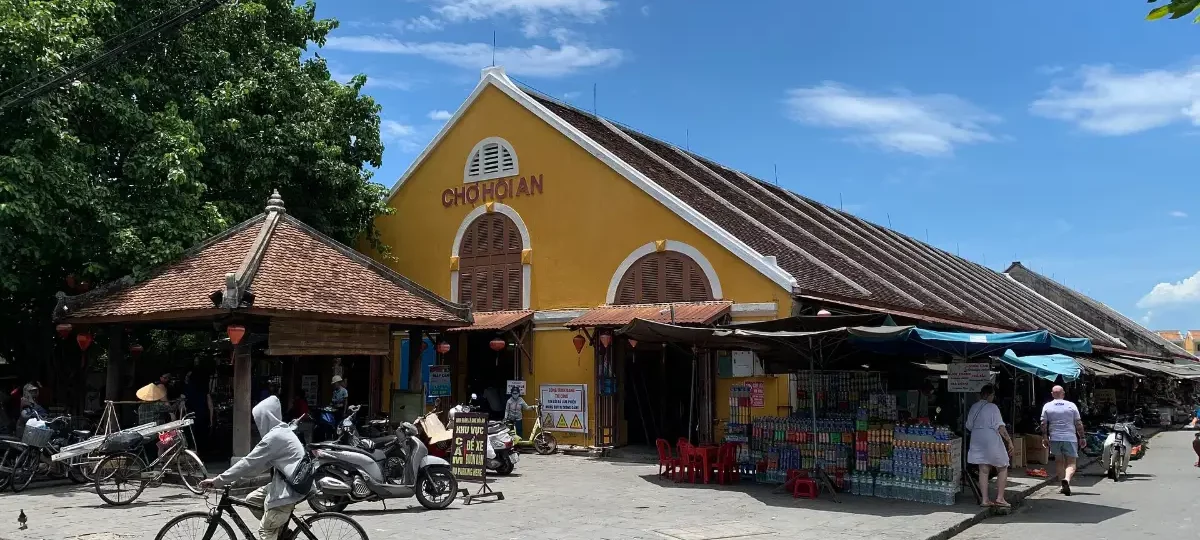 Hoi An Central Market building on the riverfront