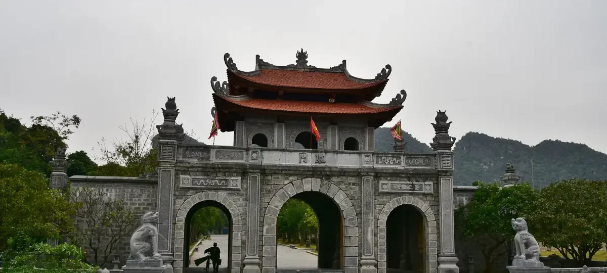 Gate of King Dinh Tien Hoang Temple in the Hoa Lu ancient capital, Ninh Binh