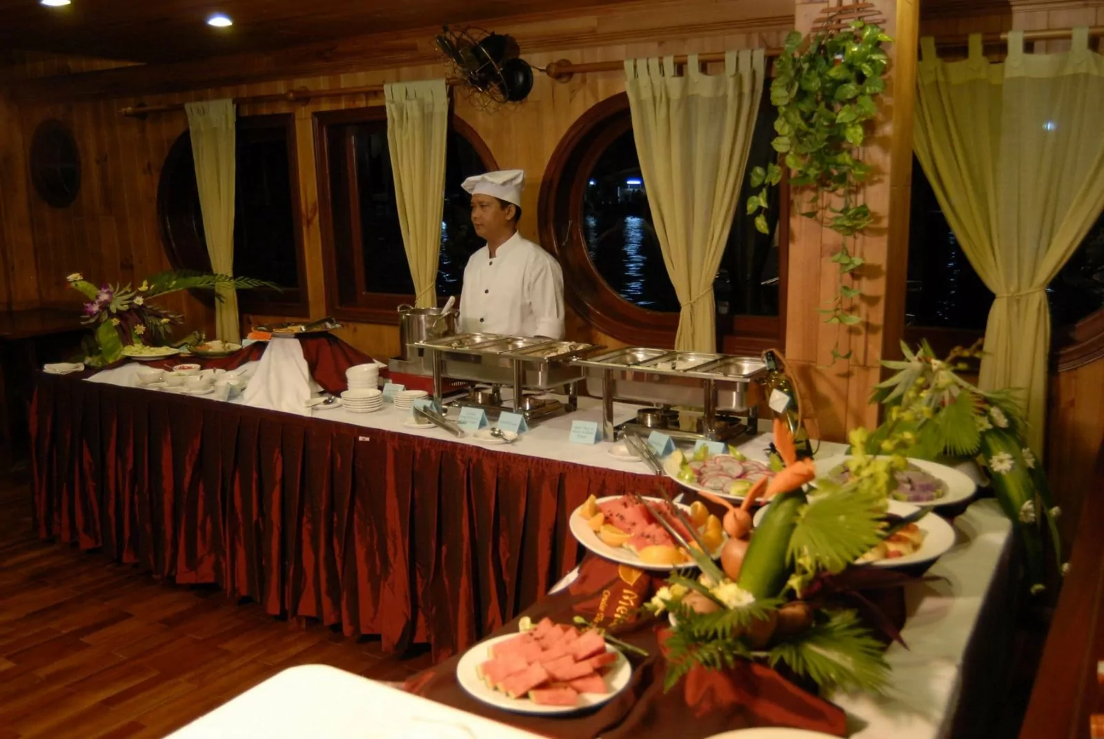 Dinner on board
