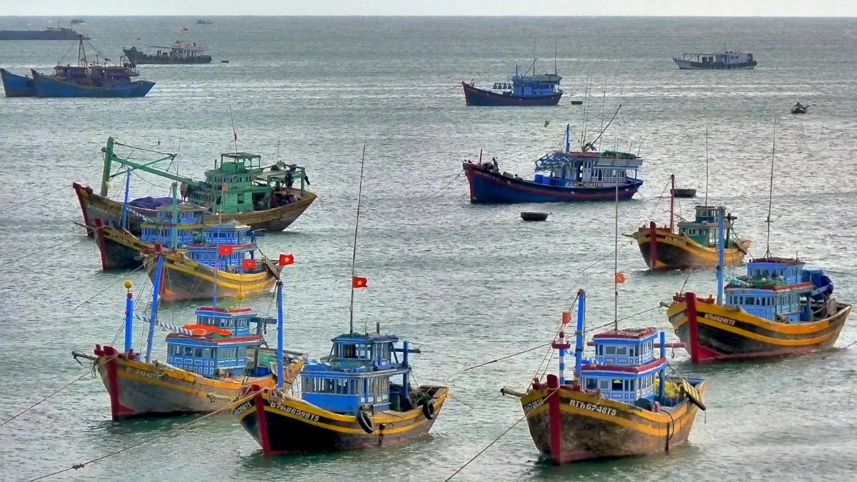 Fishing boats at Mui Ne