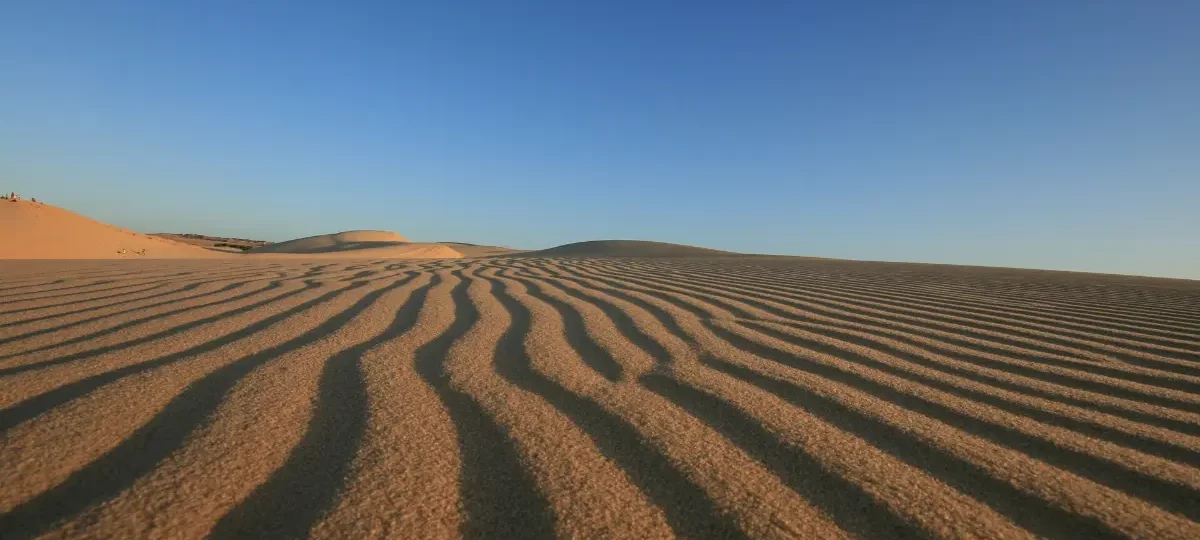 Golden-red sand dunes near Mui Ne village