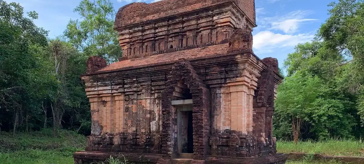 Brick Cham temple towers at My Son Sanctuary, Quang Nam