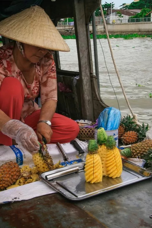 Pineapple seller’s boat, Cai Rang