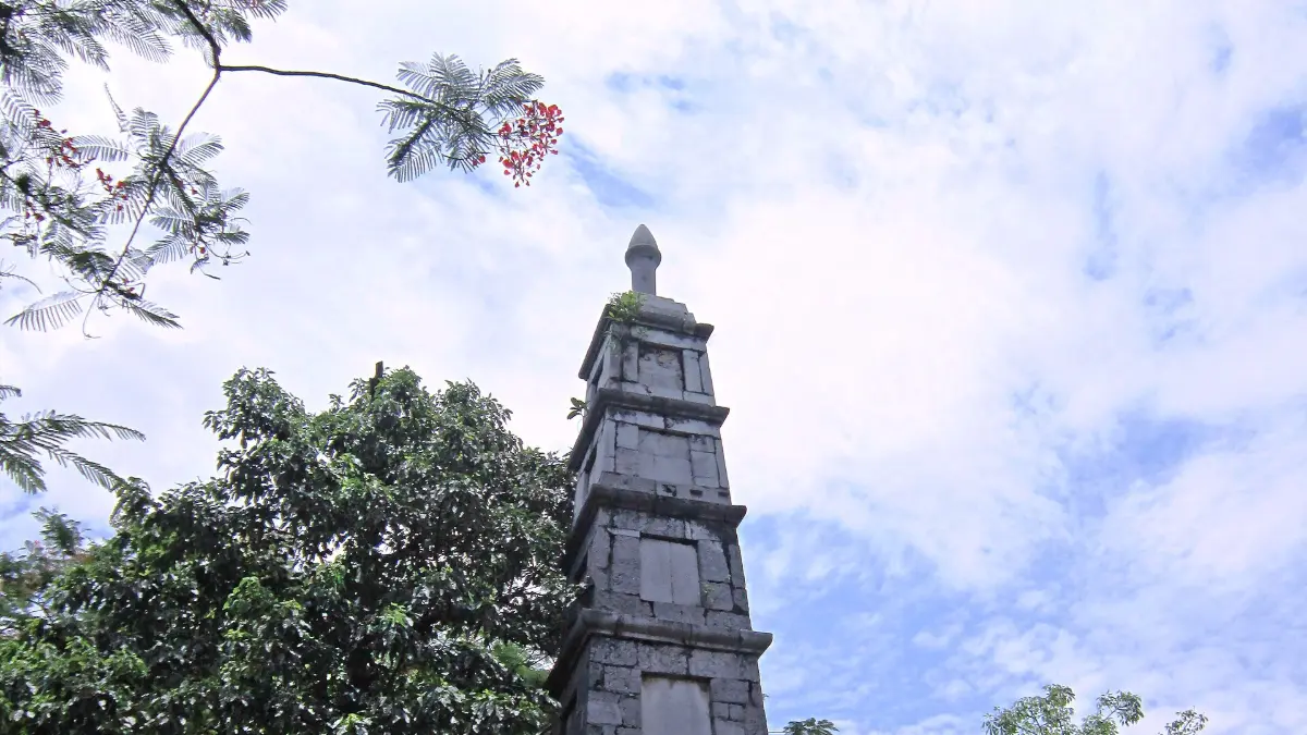 Pen Tower (Thap But) at Ngoc Son Temple, Hanoi The five-tiered Pen Tower (Thap But) on its rocky mound at the entrance to Ngoc Son Temple