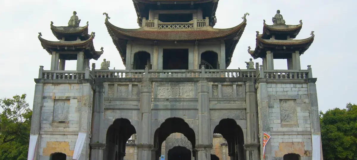 Stone facade of Phat Diem Cathedral complex, Kim Son, Ninh Binh