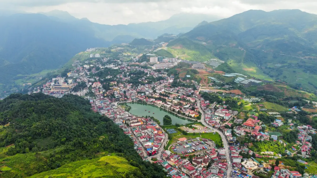 Sapa Town from Above