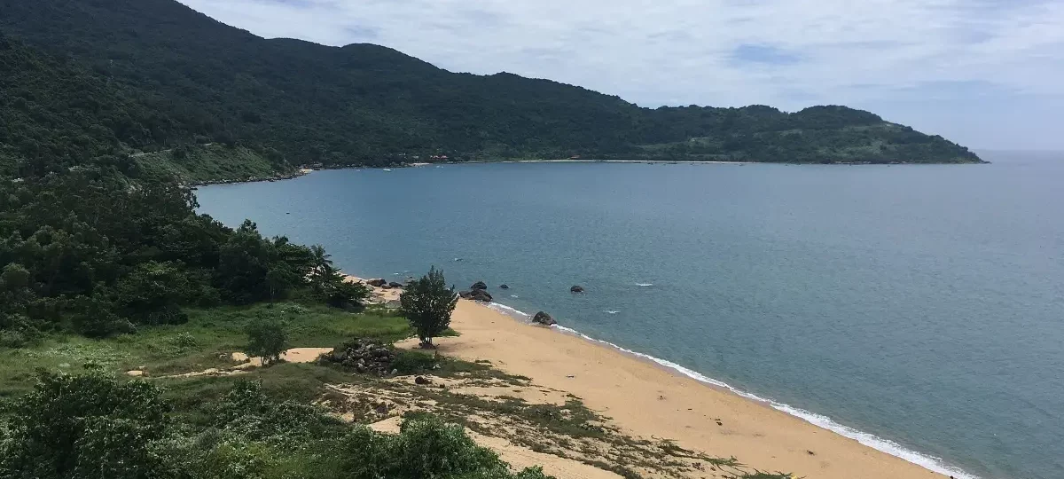 Forested hills and coastline of the Son Tra peninsula, Da Nang
