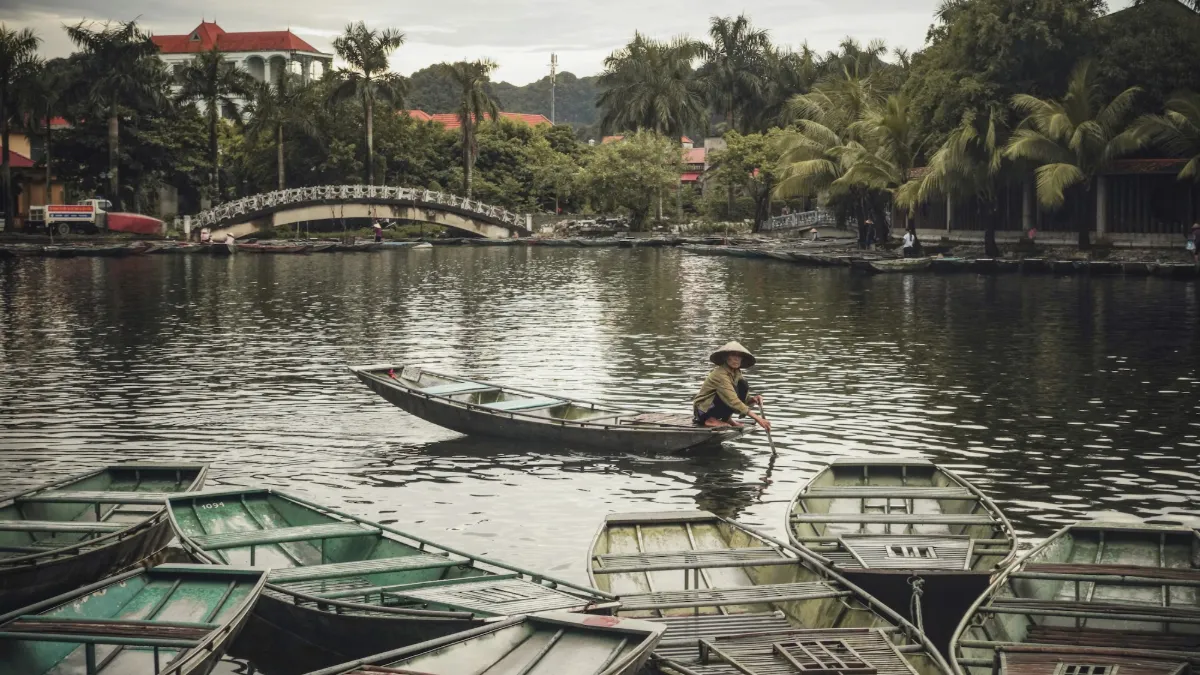 Tam Coc boat wharf, Ninh Binh