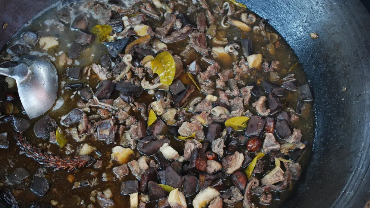 Thang Co, Sapa Bowl of thang co, a traditional Hmong stew from the northern highlands