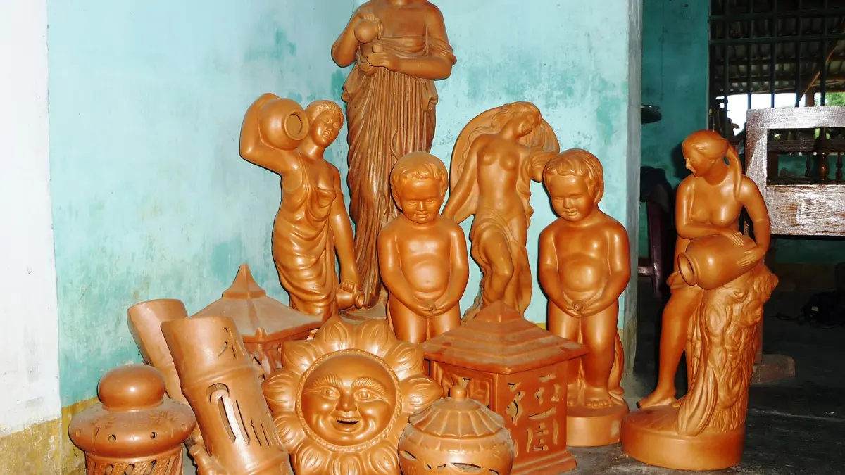 Terracotta products made in Thanh Ha pottery village, Hoi An