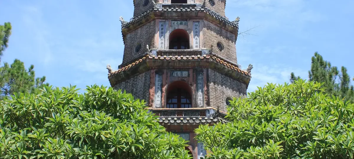 Seven-storey Phuoc Duyen tower of Thien Mu Pagoda, Hue