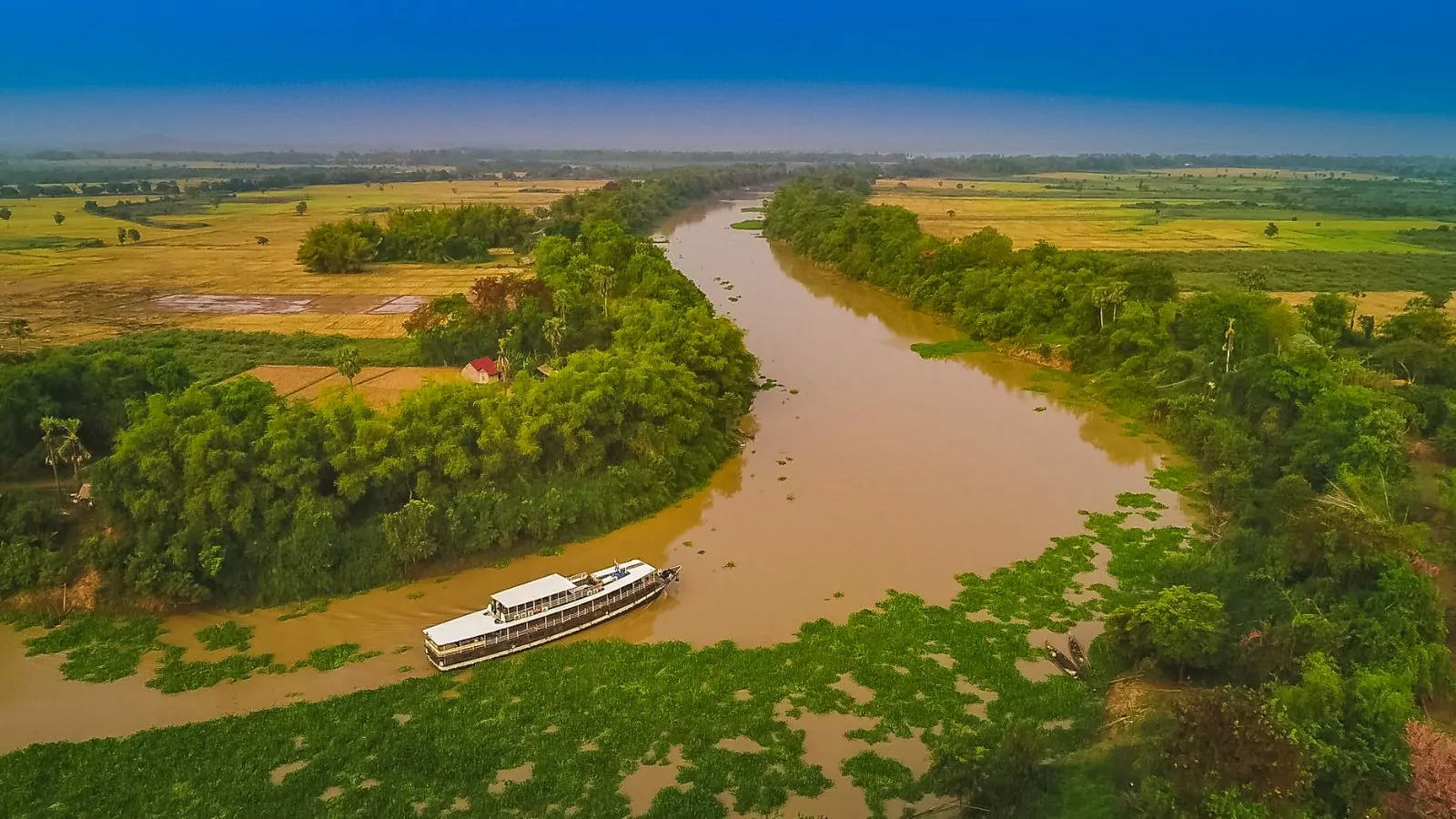 A bend of the Mekong from above
