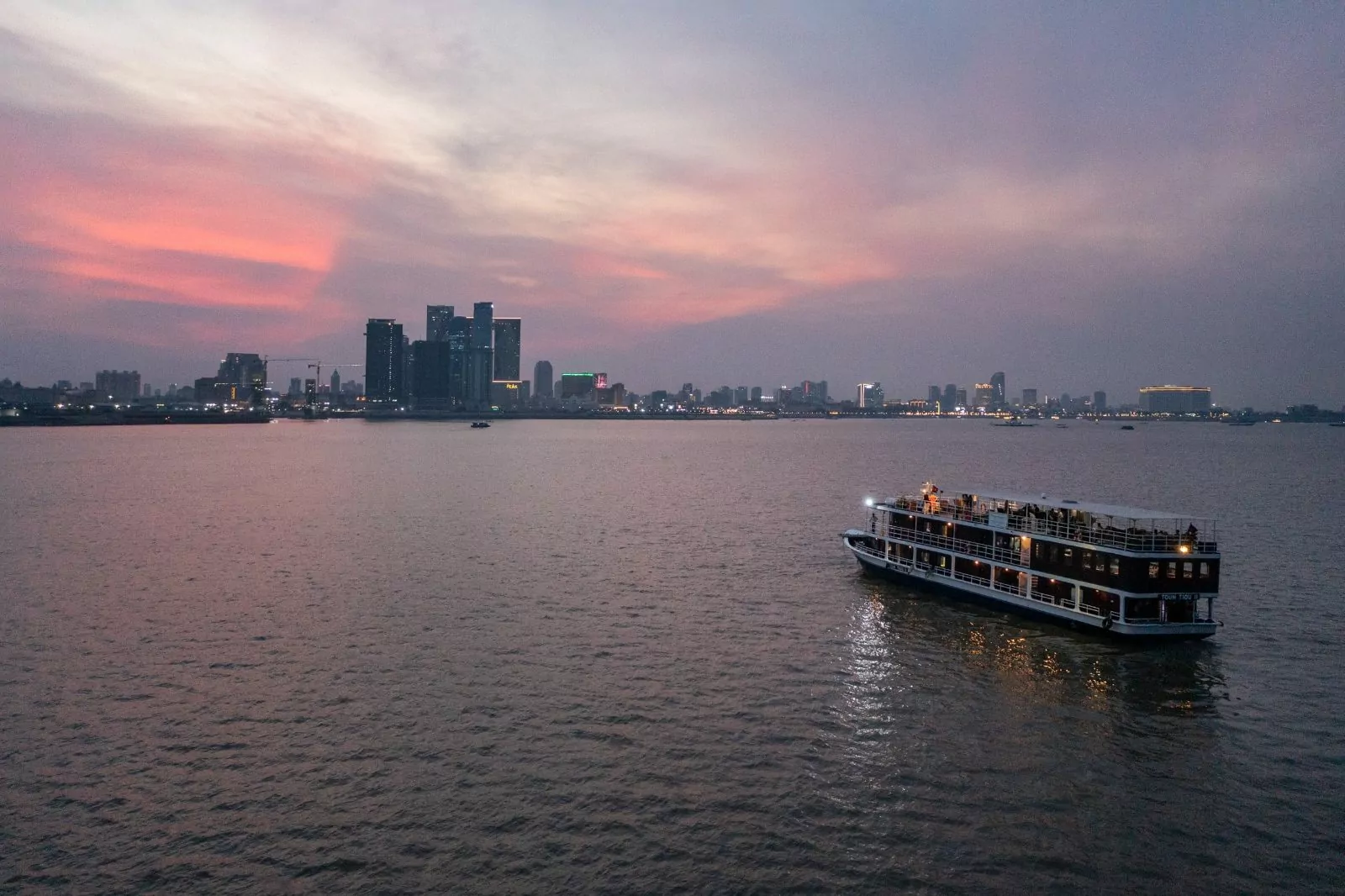 Phnom Penh at dusk