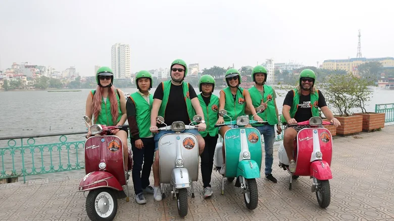 Vespa tour at West Lake