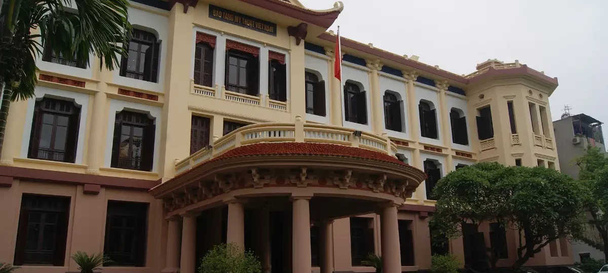 French-colonial building of the Vietnam National Fine Arts Museum on Nguyen Thai Hoc street, Hanoi