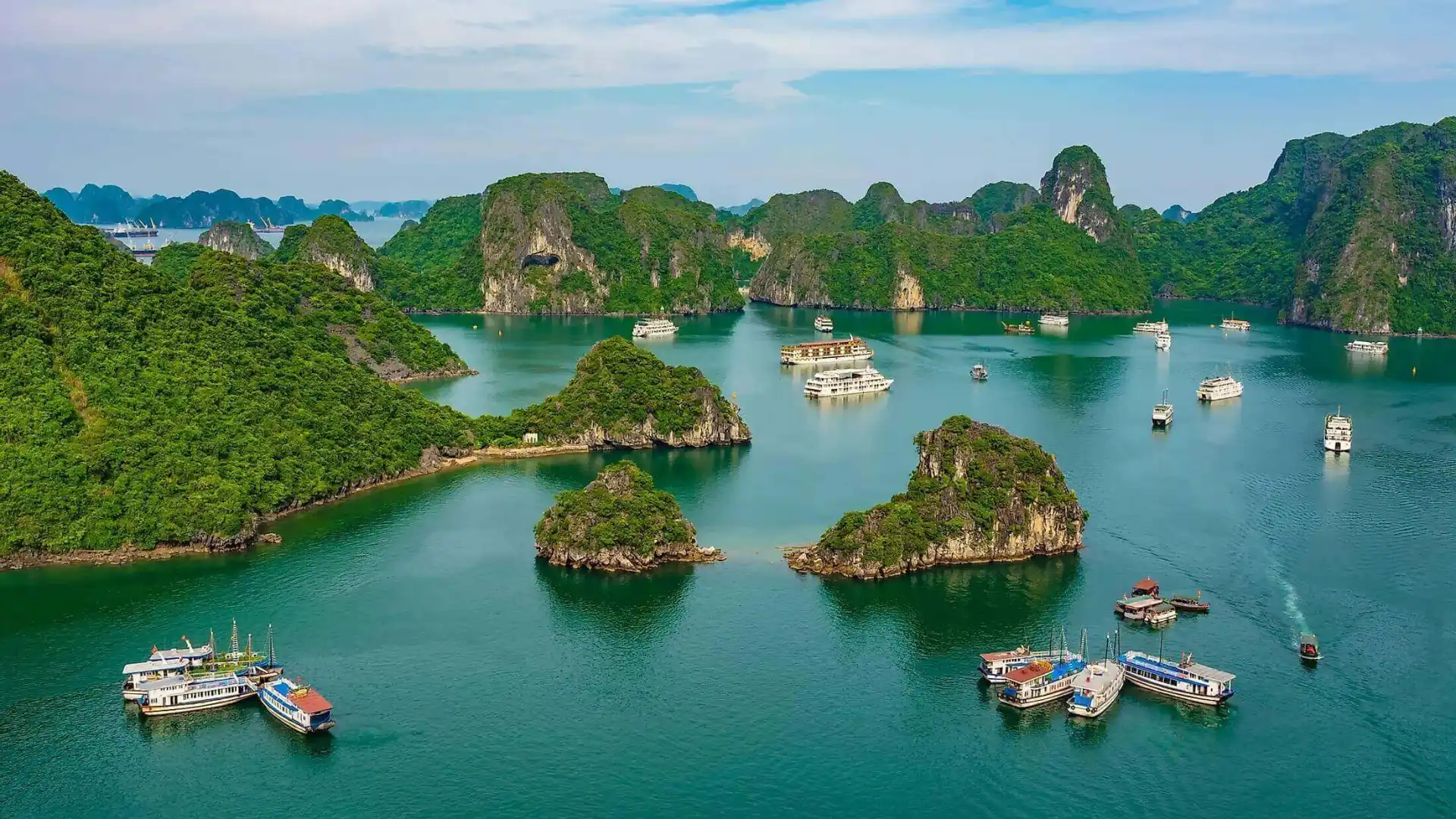 Limestone karsts of Halong Bay, Vietnam